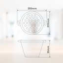 Escurridor con asas plegable Ø23,5cm