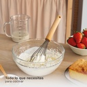Batidor de varillas manual silicona 26cm