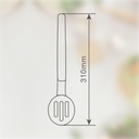 Cuchara colador silicona 31cm