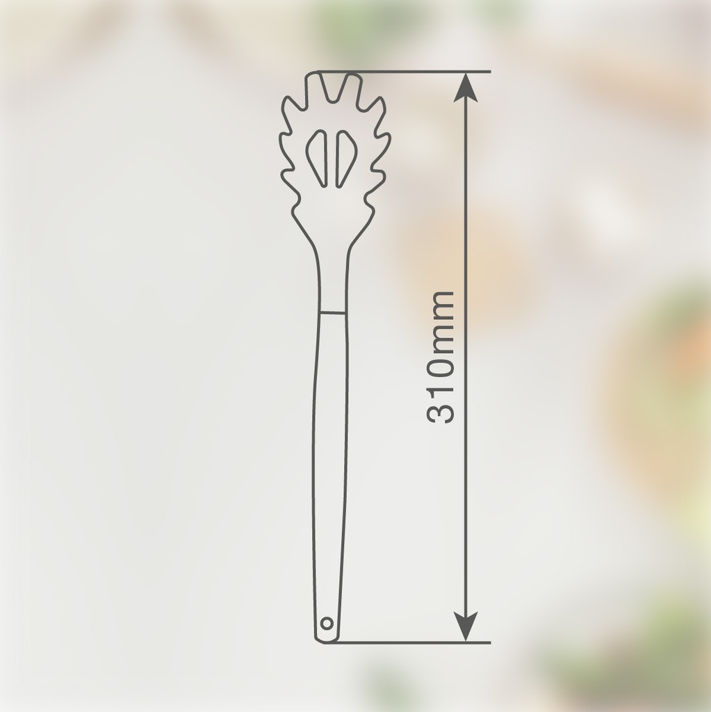 Cuchara de pasta silicona 31cm