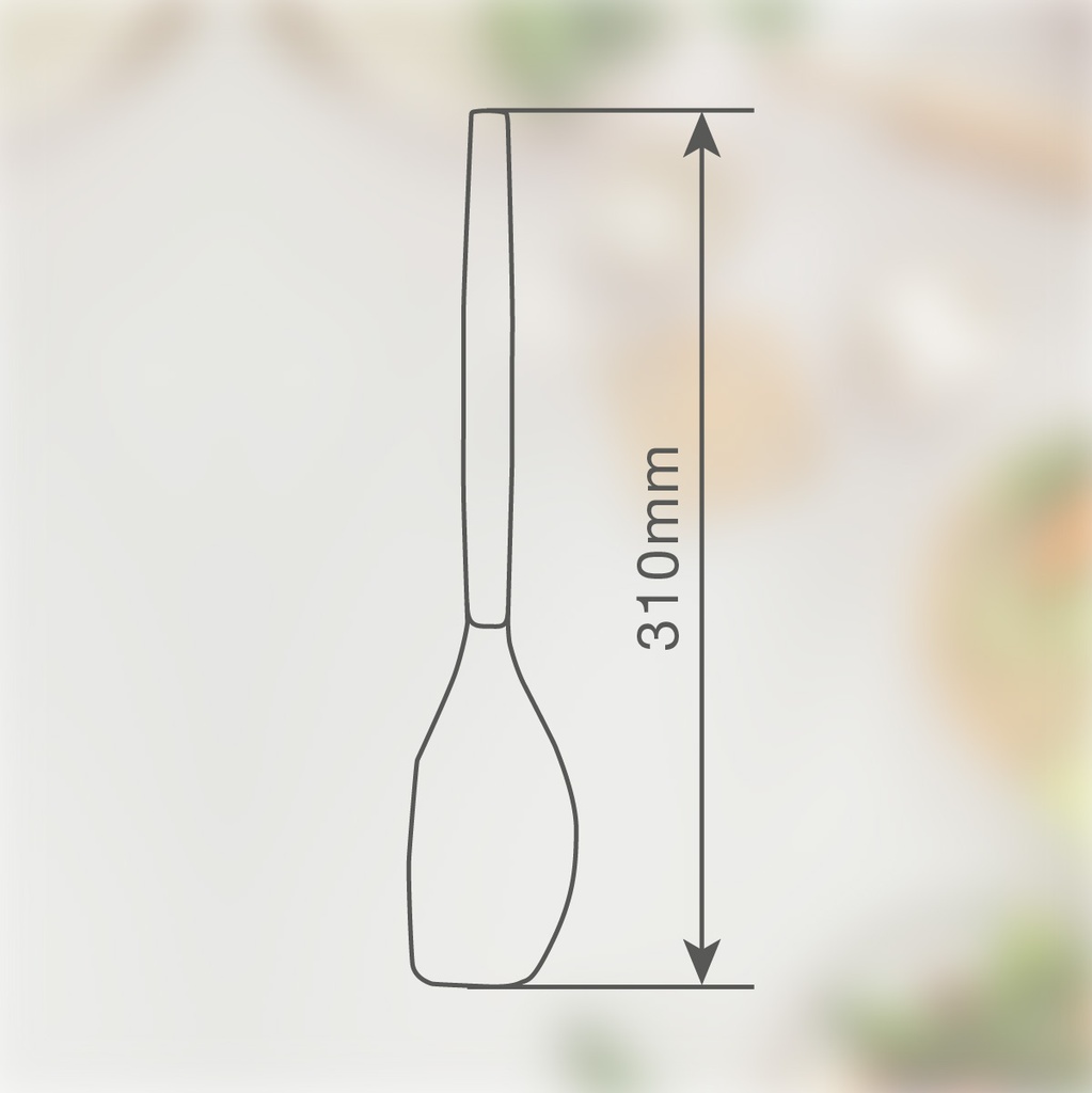 Espátula lengua de silicona 32cm