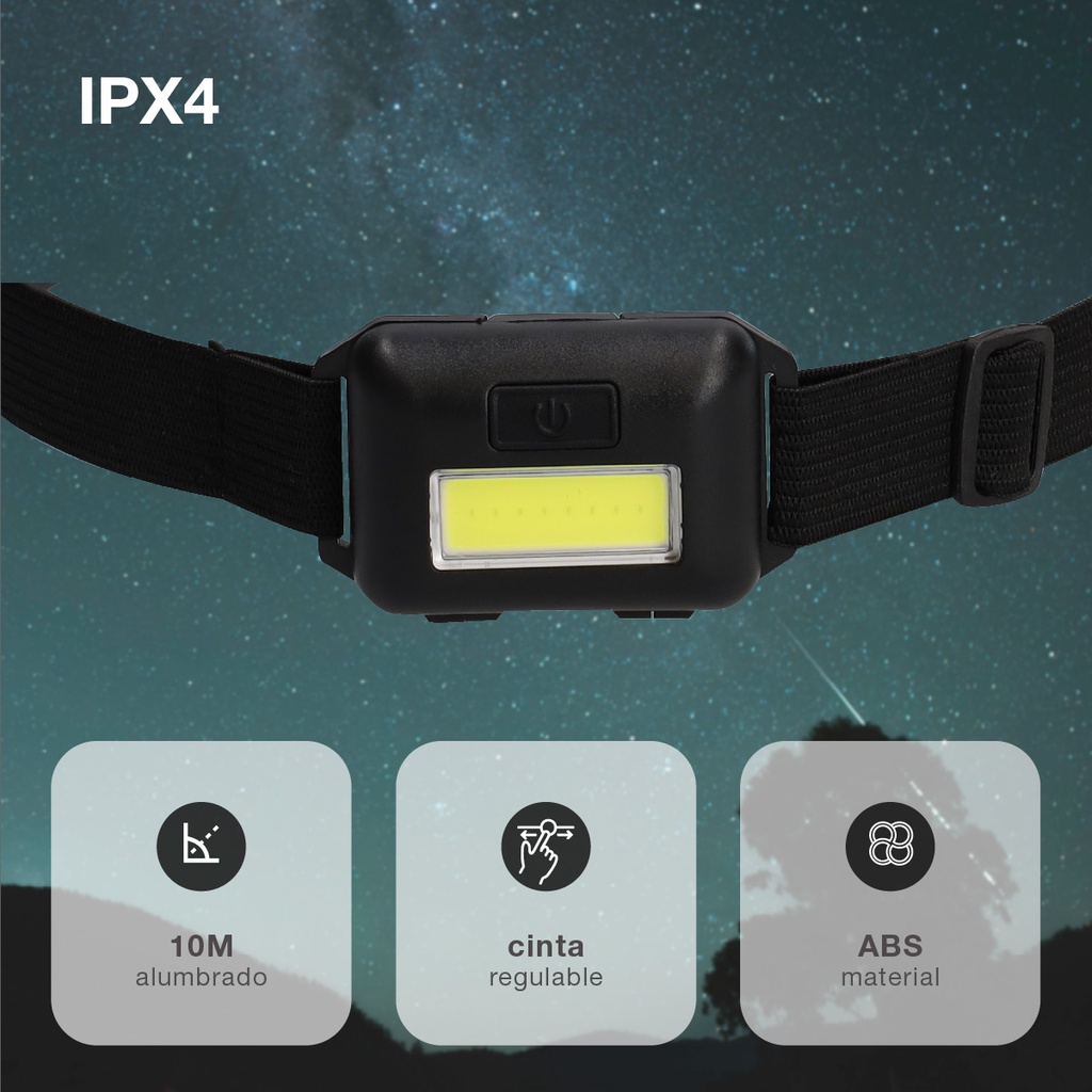 Linterna LED de cabeza 3W