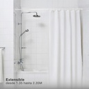 Barra extensible para cortina de ducha de 135 a 235cm