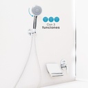 Alcachofa de ducha eco ahorro 100mm 3 funciones Cromado