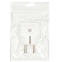 Adaptador de europeo a ingles 4.8mm