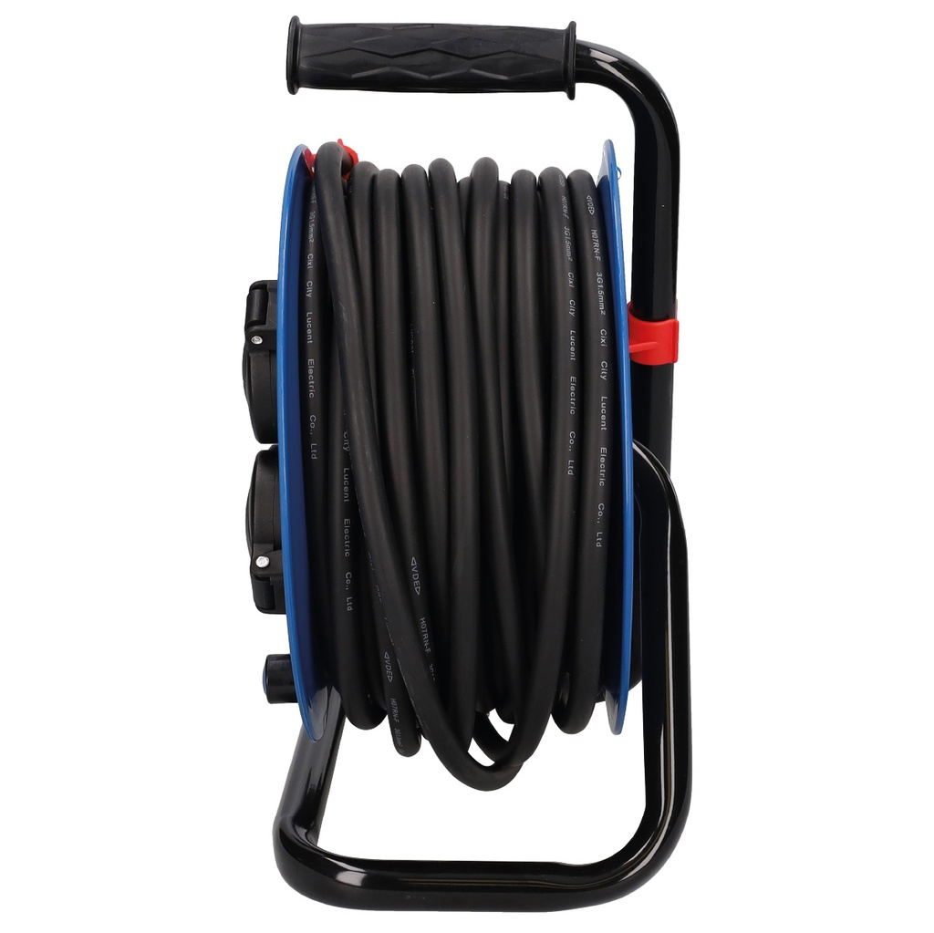 Enrollacables alargador profesional 4 enchufes (3x1.5mm) 25M IP44