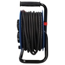 Enrollacables alargador profesional 4 enchufes (3x1.5mm) 25M IP44