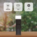 Columna enchufe jardín con tapas 2T 1 luz G9 IP44