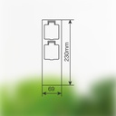 Columna enchufe jardín con tapas 2T IP44