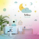 Luz de noche infantil LED Osito 5W RGB + luz día con altavoz y batería Azul 