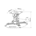 Soporte techo para proyectores