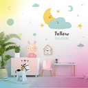 Luz de noche infantil LED Conejito 5W RGB + luz día con altavoz y batería Rosa 