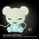 Luz de noche infantil LED Koala 5W RGB + luz día con altavoz y batería Azul 