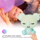 Luz de noche infantil LED Koala 5W RGB + luz día con altavoz y batería Azul 