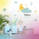 Luz de noche infantil LED Koala 5W RGB + luz día con altavoz y batería Azul 