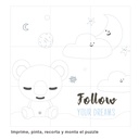 Luz de noche infantil LED Koala 5W RGB + luz día con altavoz y batería Azul 