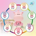 Luz de noche infantil LED Unicornio 5W RGB + luz día con altavoz y batería Rosa 