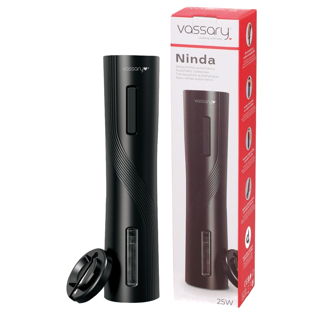 Sacacorchos automático Ninda Negro