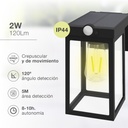Aplique solar LED Sorso con sensor de movimiento y crepuscular 2W 3000K