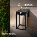 Aplique solar LED Sorso con sensor de movimiento y crepuscular 2W 3000K