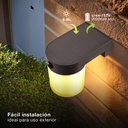 Aplique solar LED Serie Laconi redondo con sensor de movimiento y crepuscular 4W 3000 - 4000 - 6500K