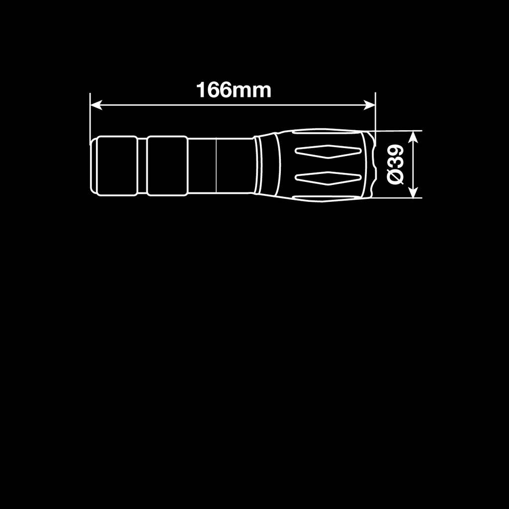 Linterna LED de mano 10W - 12uds caja exp