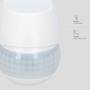 Detector superficie pared Sisco Blanco 