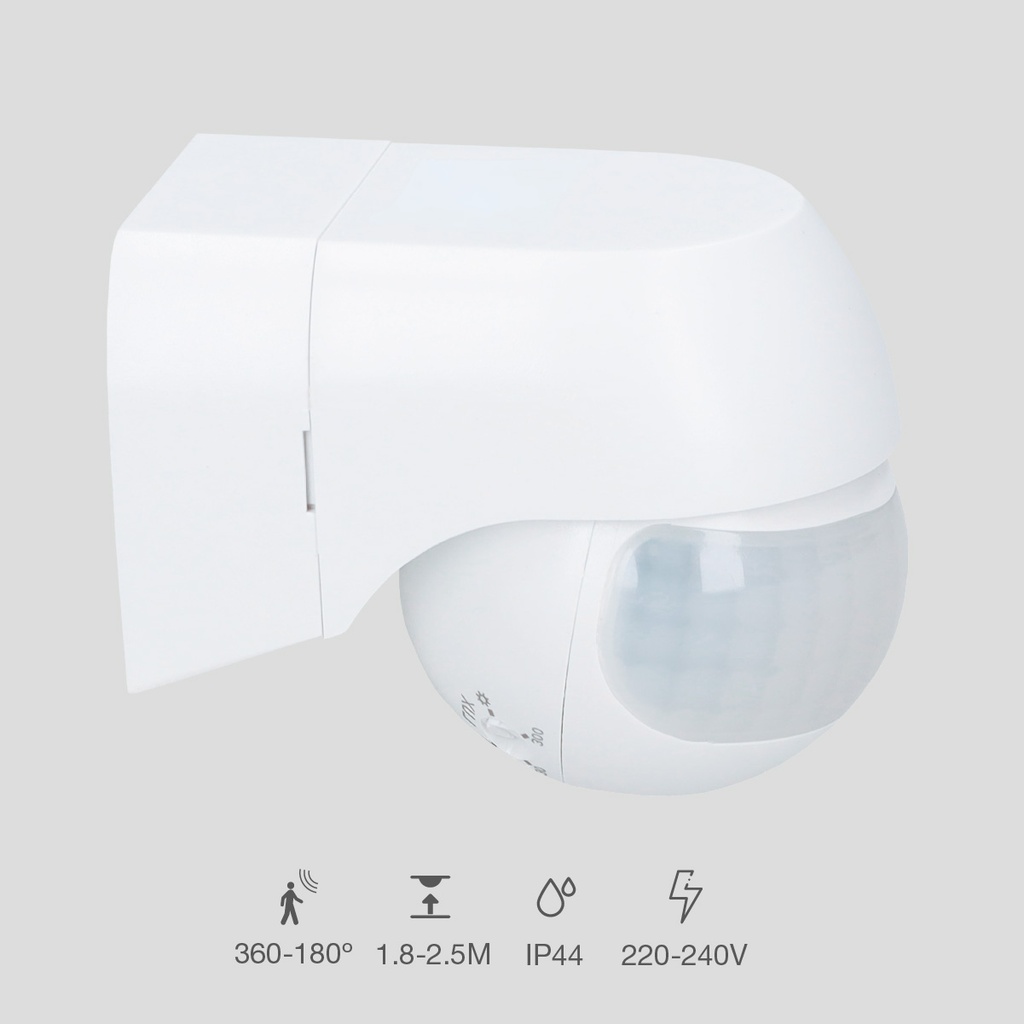Detector superficie pared Sisco Blanco 