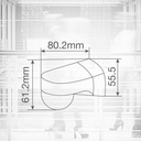 Detector superficie pared Sisco Blanco 