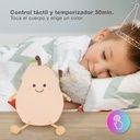 Luz de noche infantil LED Pera 1W RGB batería recargable