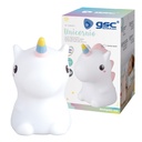 Luz de noche infantil LED Unicornio 1W RGB batería recargable 
