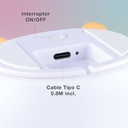 Luz de noche infantil LED Unicornio 1W RGB batería recargable 