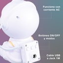 Luz de noche infantil LED Astronauta proyector galaxia 