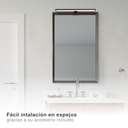 Aplique baño LED Laksa 8W 4000K IP44 Negro