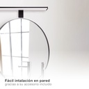 Aplique baño LED Laksa 12W 6500K IP44 Negro