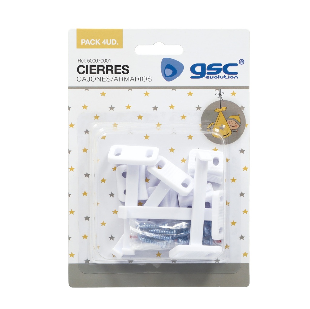 Pack 4 Cierres para cajones o armarios