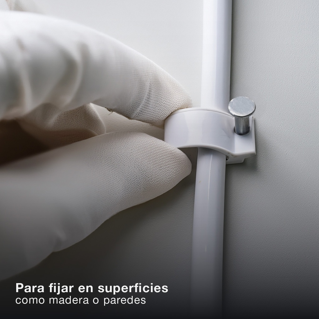 Bolsa de 100 grapillones para cable manguera redondo 7mm