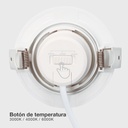 Aro basculante redondo empotrable LED Gonde 7W 3000-4000-6500K Blanco 