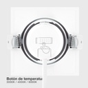 Aro basculante cuadrado empotrable LED Gonde 7W 3000-4000-6500K Blanco 
