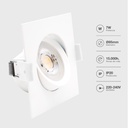 Aro basculante cuadrado empotrable LED Gonde 7W 3000-4000-6500K Blanco 