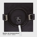 Aro basculante cuadrado empotrable LED Gonde 7W 3000-4000-6500K Negro 