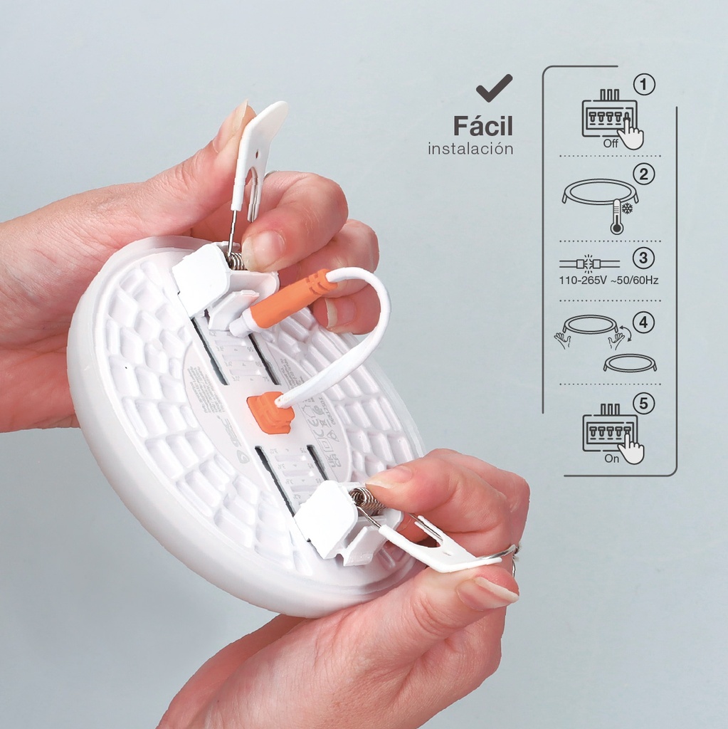 Downlight LED Larissa empotramiento regulable 18W 3000-4000-6500K