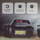 Linterna multiusos 10W con caja de herramientas recargable USB 