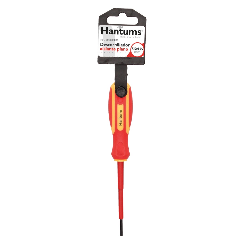 Destornillador aislante plano 5,5x125mm
