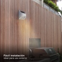 Aplique solar LED Kolam con sensor de movimiento y crepuscular 3W 4000K Blanco