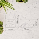 Aplique solar LED Kolam con sensor de movimiento y crepuscular 3W 6000K Blanco