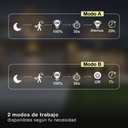 Aplique solar LED Kolam con sensor de movimiento y crepuscular 3W 6000K Negro