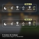 Aplique solar LED Kolam con sensor de movimiento y crepuscular 3W 4000K Negro