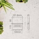 Mini proyector solar LED Kumira con sensor 7W 6500K IP65 Negro