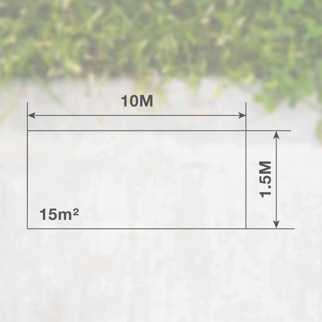 Malla de sombreo 1,5x10M 230g Verde 
